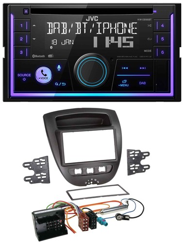 Jvc mp3 usb - 2din, bluetooth