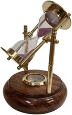 Timer sabbia in ottone base in