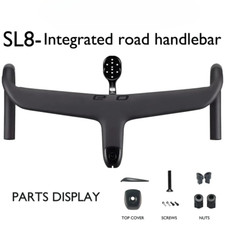 Bicicletta da strada cavo interno completo di cablaggio carbonio integrato abitacolo manubrio Di2