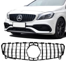 Griglia radiatore nera per Mercedes W176 Mopf 2015-2019 su Sport-Panamericana GT