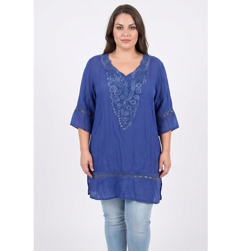 Blusa donna lunga curvy - blusa,