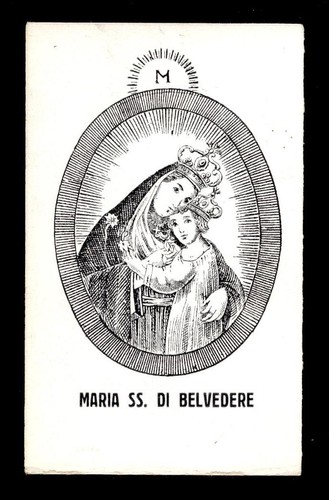 Santino holy card madonna - santino-holy,