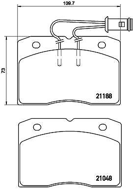 Brembo pa6009 kit - pa6009, pastiglie