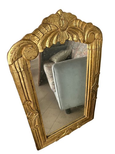 Specchiera con cornice oro - con,