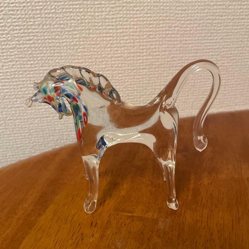 Statuina cavallo vetro - statuina,