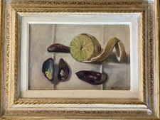 GIACOMO VACCARO, olio Su Tela , 20x30 Cm :  Natura Morta. Gruppo Labronico