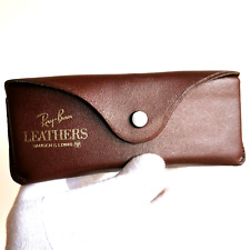 custodia occhiali da sole RAY BAN B&L LEATHERS sunglasses case bausch&lomb pelle