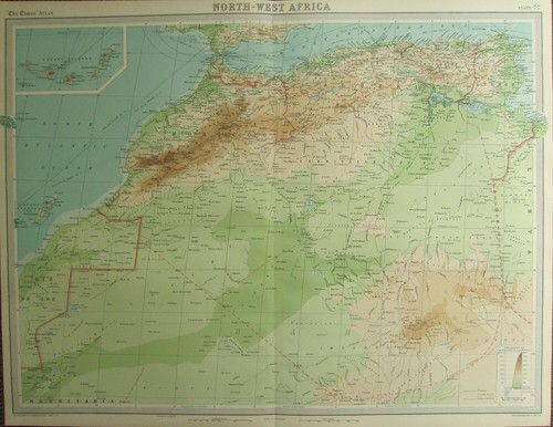 1922 grande mappa antica - 1922,