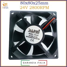Ventola di raffreddamento 24V volt 80x80 2 pin fili pc 80mm assiale su bronzine