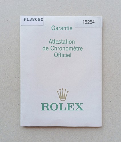 Rolex guarantee warranty - guarantee, paper