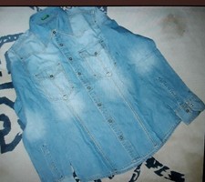 camicia uomo jeans  Benetton