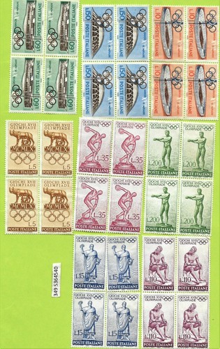 Lotto quartine francobolli - 8,