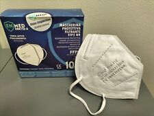 100 MASCHERINE PROTETTIVE FILTRANTI FFP2 - IMBUSTATE SINGOLARMENTE - BOX 10 PZ -