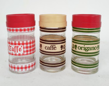 3 barattoli vintage Nutella Ferrero da collezione h15 caffè origano -807