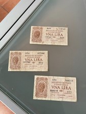 banconota 1 lira italiana 1944