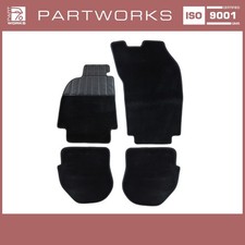 Set 4 tappetini per Porsche 964 993 tappeti in velluto con protezione tacco NERO