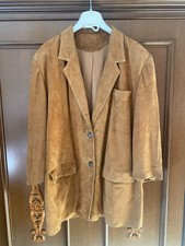 Giacca Donna Camoscio Made in Italy 100% Vera Pelle Taglia L Come Nuova