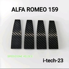 Gommini Inserto Maniglia Alfa Romeo 159 Effetto Carbonio 4PZ.  Codice 71744254