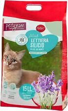 LETTIERA 15 LT AL SILICIO PER GATTI SABBIA GEL DI CRISTALLI PETGNAM LAVANDA XXL