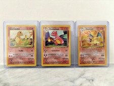 Charizard 4/102 Set Base Holo EXC/GD Ita + Charmander e Charmeleon NM omaggio