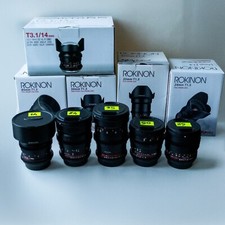 Kit Obiettivi Cinema Samyang/Rokinon 14mm-80mm Attacco EF – Perfette Condizioni