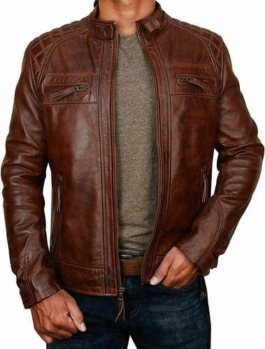 Cappotto giacca biker uomo
