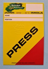 VASCO ROSSI Raro PASS PRESS