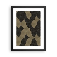 Poster 30x40cm nero oro - poster,