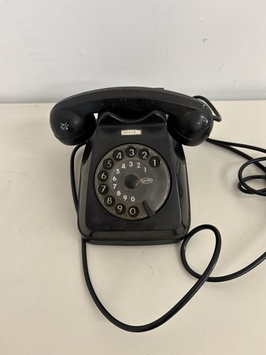 Vecchio telefono colore - telefono, nero