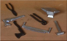 ATTREZZI VARI IN FERRO 6CM SET