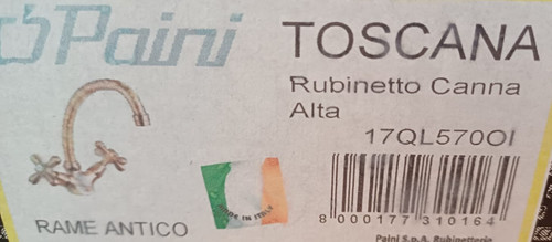 Rubinetto canna alta paini - canna,