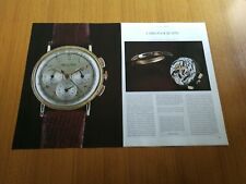 1990 MATHEY TISSOT CHRONOGRAPH ORO ANNI 50 OROLOGIO ARTICOLO VINTAGE 1950's