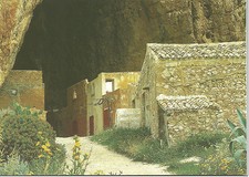 CARTOLINA SICILIA SICILY POSTCARD CUSTONACI GROTTA PREISTORICA DI SCURATI
