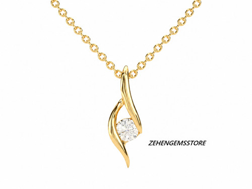 Collana con ciondolo - , placcato