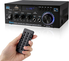 Amplificatore Bluetooth 800W, RMS 40W×2 Amplificatore Hifi, Ricevitore Amplifica