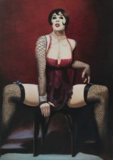 Ritratto di ballerina Sally Bowles cabaret dipinto olio originale arte contemporanea