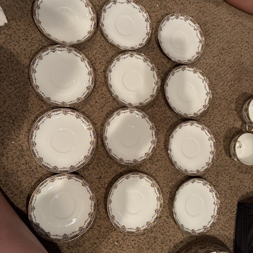 Saucers set limoges part - limoges, (part