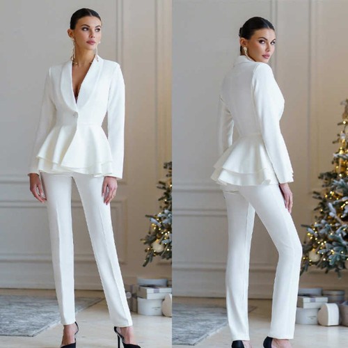 Abito peplum doppio strato - abito,