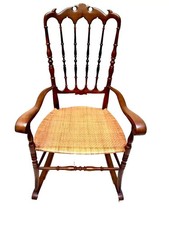 SEDIA A DONDOLO CHIAVARINA FRATELLI LEVAGGI CHIAVARI MID CENTURY VINTAGE SDRAIO