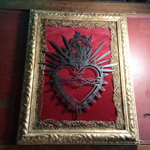 Quadro sacro cuore metallo - sacro,