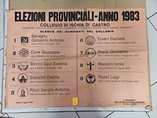 Manifesto Viterbo Elezio Ischia Di Castro Orune Tuscania Acquapendente Montieri 