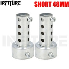 2x 48mm Moto Argento Bidone