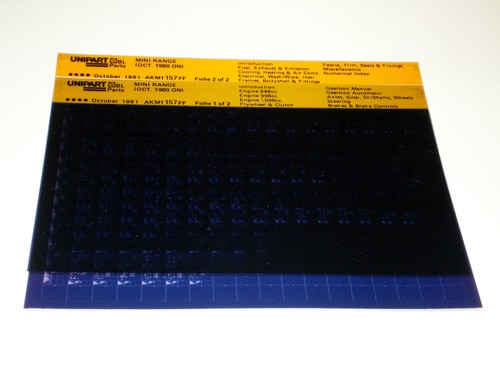 Microfiche catalogo ricambi - microfiche,