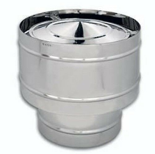 Fumaiolo fisso antivento inox - fumaiolo,