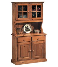 CRISTALLIERA 2 PORTE IN PINO