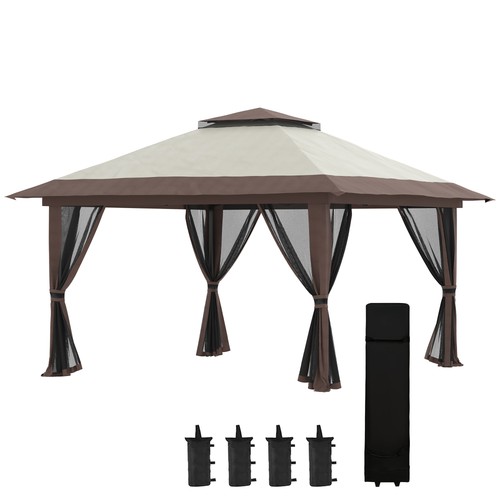 Gazebo pieghevole 4x4 - pieghevole,