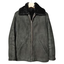 Cappotto Montone Trussardi Collezione Vintage Anni 90 Sheepskin Leather