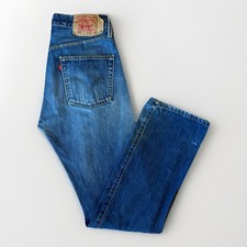 Jeans Vintage Levis 501 30 Blu