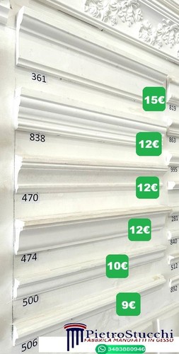 Profili gesso cornici - profili,