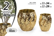 2 CACHEPOT METALLO VASO PORTA